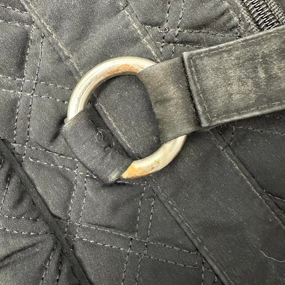 Vera Bradley Black‎ weekender quilted duffel bag - Picture 5 of 8